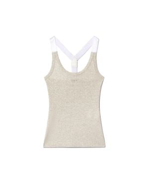 Off-White c/o Virgil Abloh Lurex Tank Top - Blue