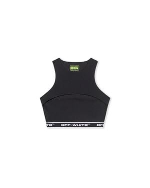 Off-White c/o Virgil Abloh Logoband Cut Out Top - Black