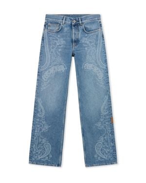 Off-White c/o Virgil Abloh Paisley Susy Denim Pants - Blue
