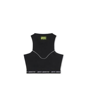 Off-White c/o Virgil Abloh Logoband Crop Top - Black