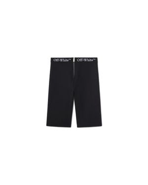 Off-White c/o Virgil Abloh Logo Band Zip Shorts - Blue