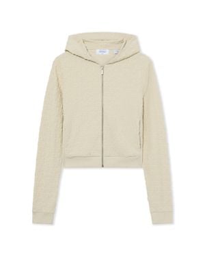 Off-White c/o Virgil Abloh Terry Off Slim Zip-Up Hoodie - White