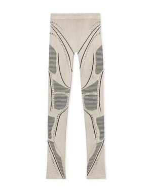 Off-White c/o Virgil Abloh Studded Seamless Race Pants - Natural