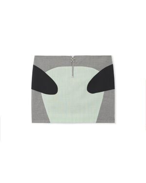 Off-White c/o Virgil Abloh Stretch Colour Block Skirt - Grey