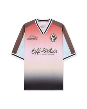 Off-White c/o Virgil Abloh Soccer T-Shirt - Pink