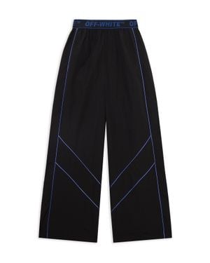 Off-White c/o Virgil Abloh Logoband Nylon Trousers - Blue