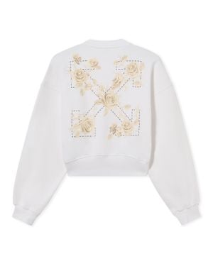 Off-White c/o Virgil Abloh Roses Arrows Sweatshirt - White
