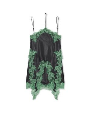 Off-White c/o Virgil Abloh Light Lingerie Mini Dress - Green
