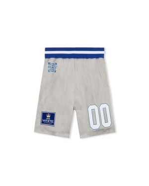 Off-White c/o Virgil Abloh Dyed Vi Sat 00 Loose Shorts - Blue
