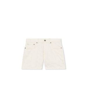 Off-White c/o Virgil Abloh Star Jacquard Doll Denim Shorts - White