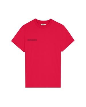PANGAIA 365 Midweight T-Shirt—Goji - Red