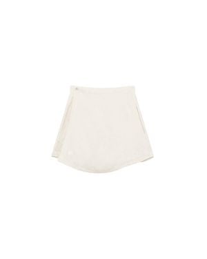 PANGAIA Linen Wrap Shorts—Bone - White