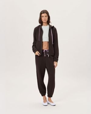 PANGAIA Midweight Logo Track Pants—Obsidian Core - Natural