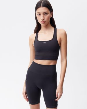 PANGAIA Plant-stretch Compressive Sports Bra - Black