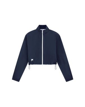 PANGAIA Recycled Nylon Zip Up Jacket—Granite - Blue