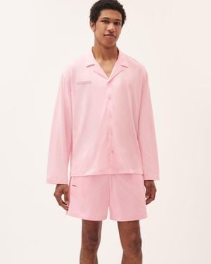 PANGAIA Mens 365 Lightweight Short Pyjama Shorts Set - Pink