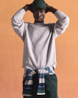 PANGAIA Heavyweight Sweatshirt— Marl - Blue