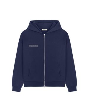 PANGAIA 365 Heavyweight Two-Way Zip-Through Hoodie - Blue