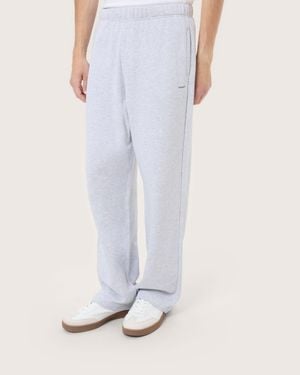 PANGAIA Heavyweight Straight Leg Sweatpants— Marl - White