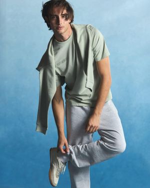 PANGAIA Midweight T-Shirt—Iron Fade - White