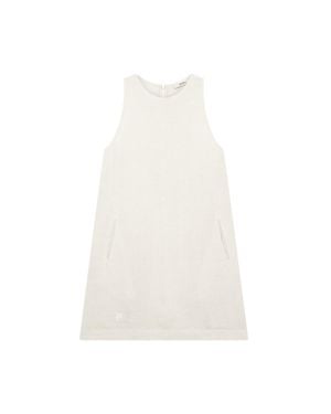 PANGAIA Linen Dress—Bone - White