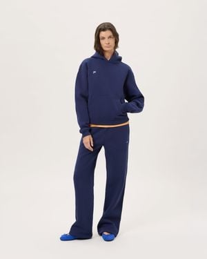 PANGAIA Heavyweight Straight Leg Track Pants—Ocean - Blue