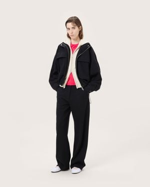 PANGAIA Wool Jersey Trousers - Black