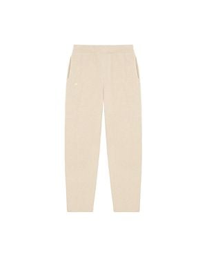 PANGAIA Recycled Cashmere Tapered Sweatpants—Ecru Ivory - White