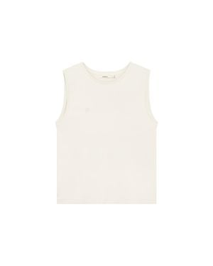 PANGAIA Sleeveless T-Shirt—Bone - White