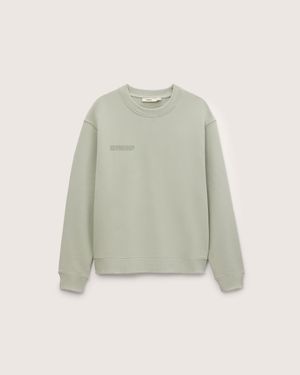 PANGAIA Midweight Sweatshirt—Iron Fade - White