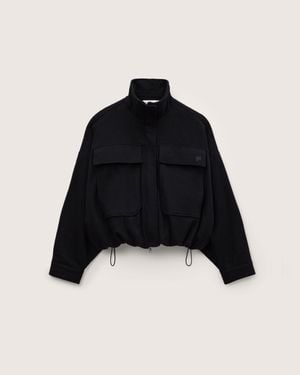 PANGAIA Wool Jersey Zip Up Jacket - Blue