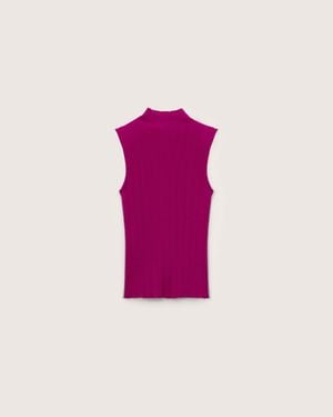 PANGAIA Merino Wool Sleeveless Top— Haze - Pink