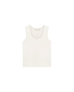 PANGAIA Cotton Tank Top—Bone - White