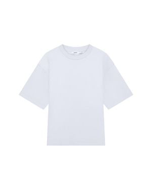 PANGAIA Interlock Oversized T-Shirt—Ice - White