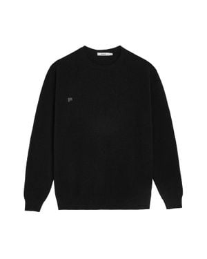 PANGAIA Recycled Cashmere Crewneck Sweatshirt - Black