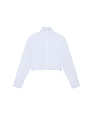 PANGAIA Recycled Nylon Zip Up Jacket—Ice - White