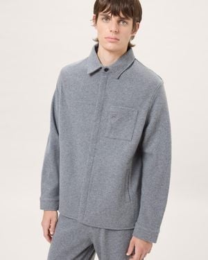PANGAIA Wool Jersey Shirt— Marl - Grey