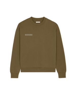PANGAIA 365 Heavyweight Sweatshirt—Soil - Green