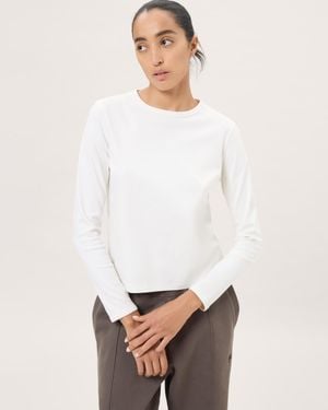 PANGAIA Long Sleeve T-Shirt—Soft Void - White