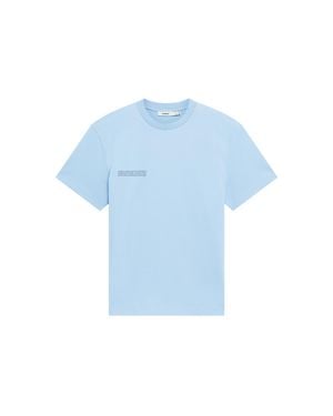 PANGAIA 365 Midweight T-Shirt—Dewdrop - Blue