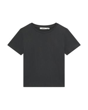 PANGAIA Cotton-Stretch Slim T-Shirt—Smoked - Black