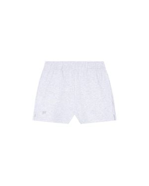 PANGAIA Cotton Shorts— Marl - White