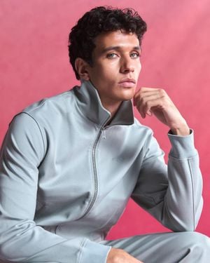 PANGAIA Heavyweight Interlock Jacket—Silent Stone - Grey