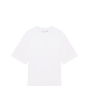 PANGAIA Interlock Oversized T-Shirt—Off - White