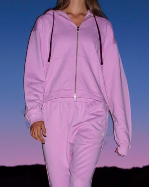 PANGAIA Midweight Logo Track Pants—Blush Drift - Pink