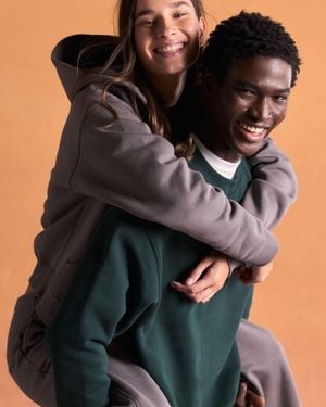 PANGAIA Heavyweight Soft Organic Cotton Hoodie—Slate Escape - Grey