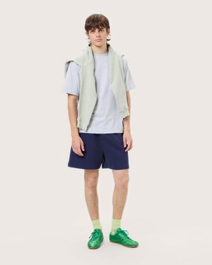 PANGAIA Midweight Shorts—Ocean - White