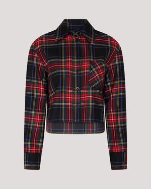 Racil Rox Cropped Shirt - Blue