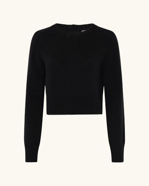 Racil Caro Cropped Jumper - Black