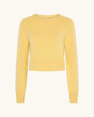 Racil Caro Cropped Jumper - Yellow